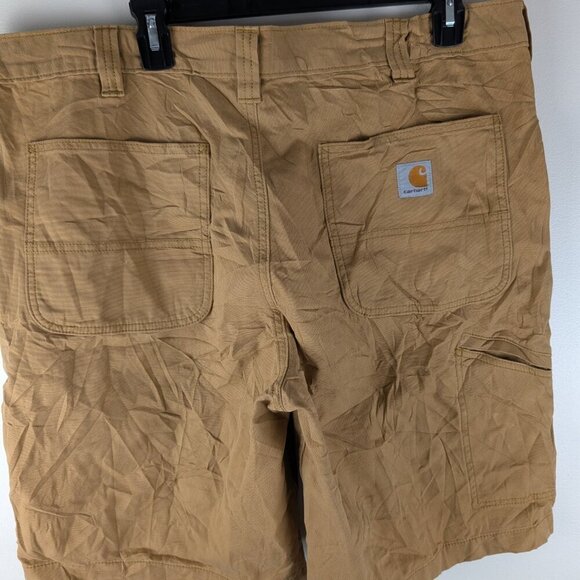 Carhartt Mens Tan Canvas Work Shorts Size, Utility, Casual, Outdoor - Picture 2 of 6